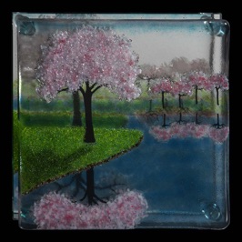 Cherry Reflections
10" x 10"
$270